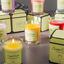 Scented Candle Gift Set, Glass Jar Soy Wax Smokeless Fragrance Candles,Room Decor,Gifts Birthday Graduation - Multicolor - View 2