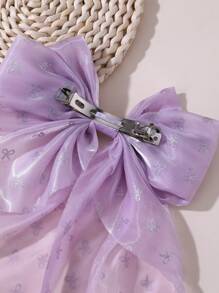 1 pieza/4 piezas Pinzas para el cabello de mujer minimalistas y elegantes con estampado de lazo de satén colorido, pinzas para el cabello con lazo de cinta adecuadas para uso diario, accesorios lindos