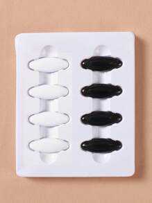 8pcs/Bag Head Scarf Clips, Hijab Pins, Brooches, In OPP Bag