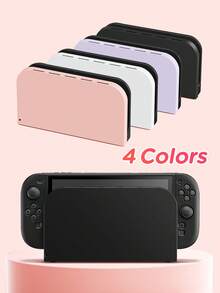 兼容Switch NS2的卡槽底座保护壳，适用于新款Switch2 (2025)/Switch NS/Switch OLED底座保护套，Switch游戏配件，硬壳底座配件，可收纳游戏卡，防刮擦，防污，多种颜色和款式可选，贴合紧密，安装简便。 - 彩色 - 查看 7