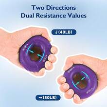 Grip Strength Trainer, Finger Exerciser, Forearm Strengthener 9-Piece Kit, Hand Grip Strengthener Targeted Strength, Relief & Recovery - 紅色 - 查看 2