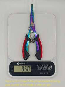 1pc Premium Fishing Pliers & Clamp Set - Stainless Steel Dehooker And Line Cutter With Razor - Multicolor - View 11