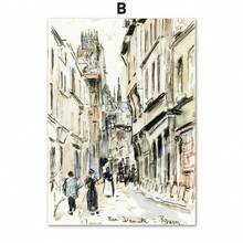 1 件现代亨利·马蒂斯梵高莫里斯墙面艺术帆布画抽象画展览中世纪海报印刷品客厅装饰可选画框 - 彩色 - 查看 47