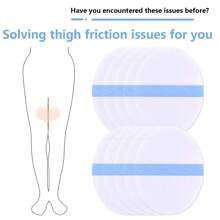10/20pcs Chafing Thigh Guards, Anti-Chafing Transparent Friction Protectors For Inner Thighs, Knees, Sweat & Water Resistant, Trim To Fit, Suitable For Multi-Occasions & All People