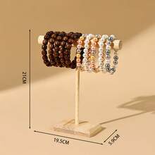 木制展示架，用于手镯、头带、珠宝、手镯、直播和市场展示道具，适合女性收纳整理器，旅行必需品，返校季