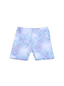 8 piezas Pantalones cortos de verano de unicolor clásico para niños, de seda de leche transpirable