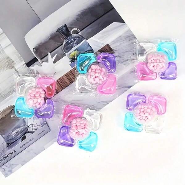 Boules de détergent à lessive en gel 7-en-1, 1/30/40/50 pièces boules de lessive en gel, boules de lessive parfumées, boules de lessive éliminant les odeurs et anti-taches, boules de lessive désinfectantes, anti-acariens, nettoyage en profondeur