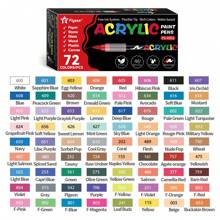 Marcadores de pintura acrílica de 240/200/168/120/100/72/60/48/36/24/12 colores, set de bolígrafos marcadores, duraderos, no se desvanecen fácilmente, adecuados para pintura, ilustración, arte hecho a mano y otros proyectos DIY, apropiados para niños y adultos en papelería, tela, madera, roca, plástico, vidrio, cerámica, calabaza, vuelta al cole