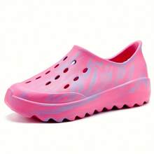 Local Shipping-Slip-On Outdoor Clog Gardening Shoes,Womens Mens Garden Clogs With Arch Support - Rose Red - View 1