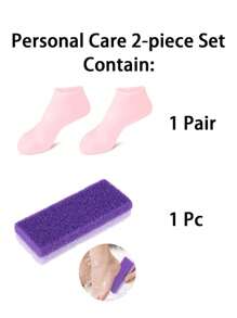 1Pair/1Set Silicone Foot Care Socks, For Dry Cracked Feet Heel And Softening Rough Skin, Foot Care Tools For Women And Men, Ideal For Pedicure, Home Foot Care, High Elastic Absorption Pressure Socks, Suitable For Pairing Massage And Moisturizing Gel Foot Care