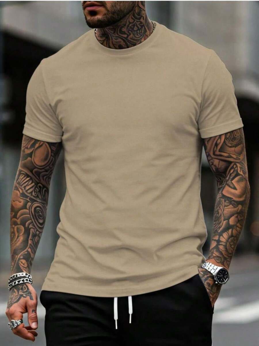 Men T-Shirts - Beis - Ver 1