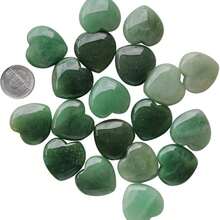 QYDCX Natural Green Aventurine Heart Palm Stone Reiki Balancing Worry Stone(1.18 Inch) - Mint Green - View 3