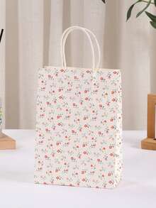 20pcs Delicate Rose Flower Gift Bags Paper Handbag For Party Favors And Gifts Packaging - Multicolor - View 16