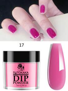 1 boîte système d'extension d'art d'ongle de poudre acrylique de trempage de couleur claire rose, beige et marron de 7 ml, poudre de paillettes de sculpture 3D, poudre de poussière pour ongles pour DIY, charmes d'ongles, bijoux d'ongle, fournitures d'ongles