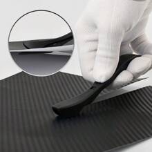 Pack de 2 coupe-papier cadeaux avec 5 lames de rechange, couteau de sûreté, couteau pour couper le papier, le papier aluminium et l'emballage, en noir