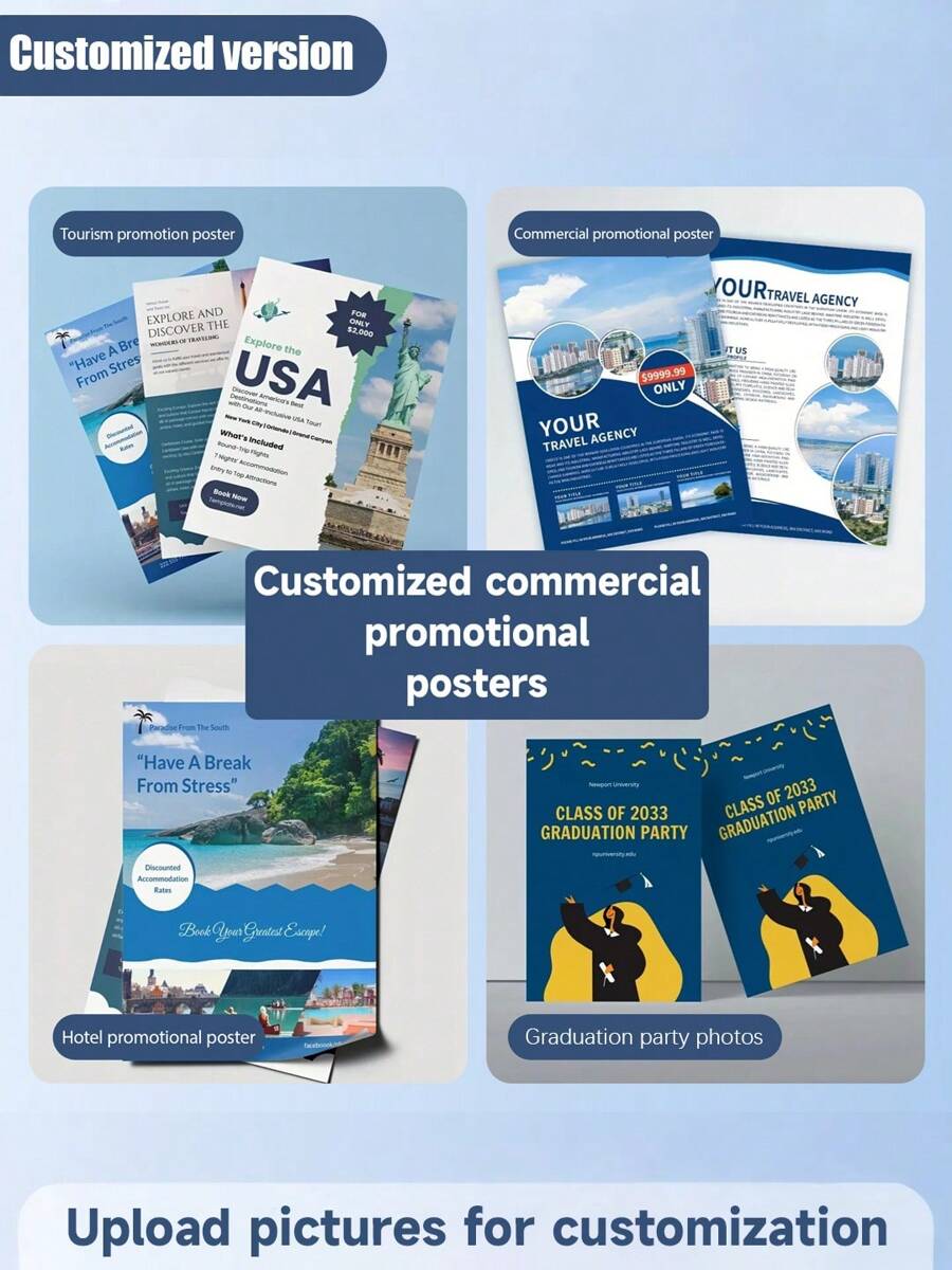 Poster promozionali personalizzati, poster pubblicitari commerciali, volantini personalizzati - Design personalizzato in base a foto e testo, opzioni di dimensioni A4/A5, ideali per aziendali e decorazione di casa/ufficio, back to school, forniture scolastiche, multifunzionali, decorativi, riutilizzabili, moderni, colorati, carini, vintage, a fumetti, kawaii, personalizzati, unici, per lavoratori, clienti, studenti, per affari/lavoro/ufficio, per la scuola