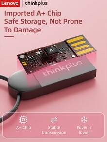 Lenovo USB-Stick, Plug and Play, ohne Treiber erforderlich, vielseitig kompatibel mit verschiedenen elektronischen Geräten, einfache Speicherung und Sicherung von Fotos, Videos, Musik, Dokumenten und anderen Dateien. Stilvolles und einfaches Design, leicht und tragbar, geeignet für alle Büro-, Studien-, Unterhaltungs- und täglichen Einsatzszenarien! - Grau - Übersicht 4