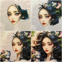 Photo Customed Oil Painting By Numbers Framelesss Digital Oil Painting Portrait Landscape Animal Coloring Multiple Sizes 24 Colors Abstract Art Wedding Home Wall Decor Valentine's Day Birthday Gift