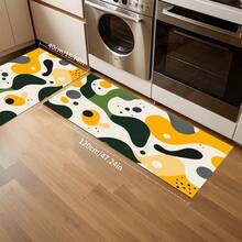 1/2 szt. Nowoczesny asymetryczny wzór tekstury dywanik kuchenny, odpowiedni do wewnątrz/na zewnątrz, chłonny i odporny na plamy, do stosowania w sypialni, łazience, kuchni, wejściu - zmywalny wystrój domu