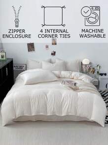 طقم غطاء لحاف ناعم - أفضل 2/3 قطع طقم لحاف مبطن - يشمل 1 غطاء سرير و 1/2 غطاء وسادة - رخيص وعالي الجودة لمقاسات التوين والملك والفردي والملكة والكامل لحاف الدونا وطقم أغطية السرير والملاءات لديكور غرفة النوم