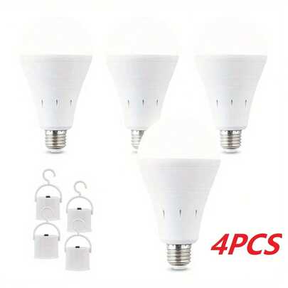 A Rechargeable LED Emergency Light Bulb, With A 1800Mah Battery For Backup Power,Equivalent To A 60W Incandescent Bulb