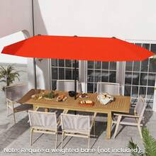 Lifezeal 13 FT Large Patio Umbrella Outdoor Double-Sided Table Market Umbrella For Garden - Orange - View 2