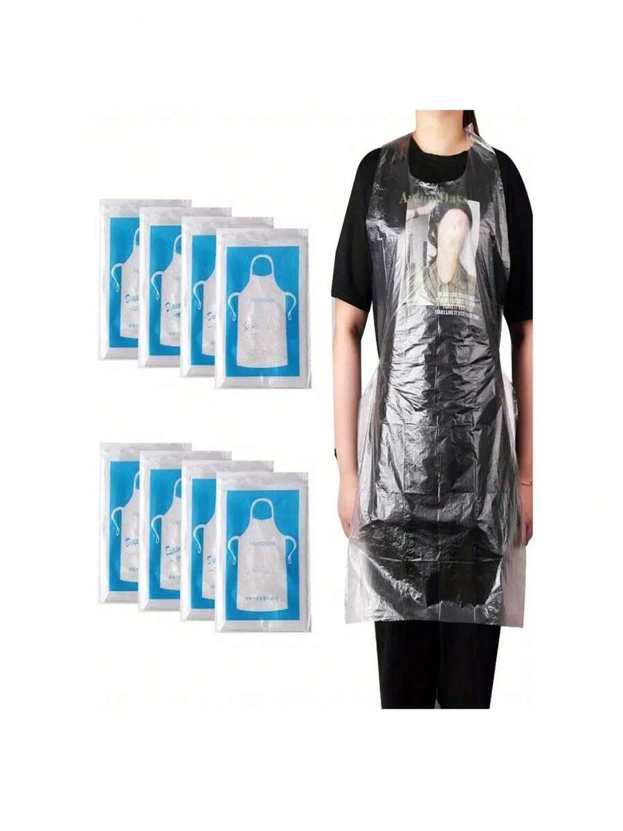 10/20/50 chiếc Tạp dề PET trong suốt dùng một lần - Không thấm nước, Thích hợp để nấu ăn, phục vụ, nướng thịt - Dành cho đầu bếp, đầu bếp gia đình và nhân viên phục vụ thực phẩm - Lý tưởng để sử dụng trong bếp và ngoài trời - Quà tặng tân gia và ngày lễ. Áp dụng cho nhà bếp, nhà máy thực phẩm, nhà máy, phòng thí nghiệm, BBQ, nhà hàng bít tết, nhà hàng lẩu, v.v. Với chức năng chống dầu, chống thấm nước và chống ố. Sản phẩm phổ biến cho nhà hàng lẩu và nhà hàng bít tết, một lựa chọn tuyệt vời để giải quyết vấn đề bắn dầu của khách hàng khi ăn uống. - Nhiều màu - Xem 1