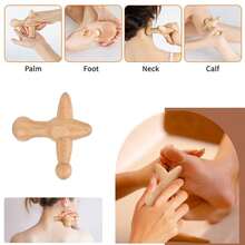 SilvaLex 木制按摩工具，全身按摩器，手部按摩器，腿部按摩器，肩部按摩器，颈部按摩器，面部按摩器，背部按摩器，腰部按摩器，全身肌肉按摩器，针对不同身体部位的多功能按摩，身体放松工具，适合家庭使用，可作为礼物送给家人、朋友、同学、女朋友