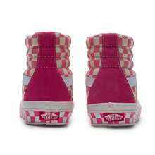 Vans SK8-Hi 38 DX 高帮滑板鞋，男女款轻便休闲运动鞋 - 粉紅色/粉白棋盤格 - 查看 5