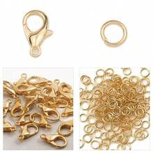 150pcs/Box Jewelry Making Kit: 50pcs Lobster Clasps, 100pcs Jump Rings - For DIY Bracelets, Pendants, Necklaces, Anklets Connectors & Findings - DIY Accessories - View 22