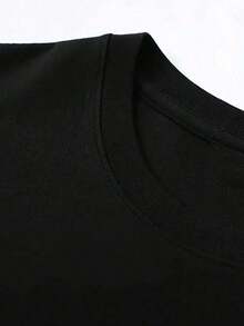(220 Cotton T-Shirt)  ASK LIL. WAYNE   Pattern Men's Casual Soft 100% Cotton All-Match Crew-Neck Short-Sleeved/Camisetas Estampadas Printed T-Shirts T-Gh S-Neck Short-Sleeved T-Shirt # Printed T-Shirtstm7ee-Neck Short-Sleeved T-Shirt # Printed T-Shirts T Estampadas Sversátil De Cuello Redondo De Manga Corta T-Shirts - 黑色 - 查看 5