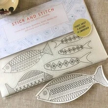 Papel de transferencia para bordado soluble en agua y fácil de lavar - Patrones de animales preimpresos, perfecto para principiantes - Manualidades para todas las estaciones, pegar y coser, amantes de la costura a mano - Multicolor - Ver 10