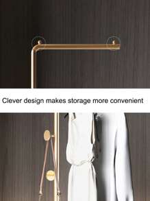 1pc Nordic Minimalist Modern Hanging Clothes Rack, Luxury Stand-Up Floor Clothes Hanger For Bedroom, Lightweight & Easy Assembly