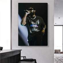 1 buc copertă album muzical nou Damso Qalf rapper cântăreț vedetă cadouri poster imprimeuri pânză pictură artă de perete imagine living room home decor cadouri cadru opțional - Multicolor - Vizualizare 43