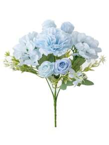 1/3PCS Artificial Roses Flowers Bouquet Silk Hydrangea Wedding Decoration, Home, Dining Room, Bedroom, Vase Decoration, Holiday Birthday Party Accessories, Wedding Scene Scenery Decoration, Flowers, Valentine's Day Gifts, New Year DIY Materials