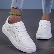 Women's New Fashionable Breathable Casual Shoes, Thick Sole Versatile Flat Comfortable Soft-Bottom Sneakers, Non-Slip Odor-Resistant Durable Sports/Running Shoes