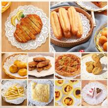 100 Pieces Round Paper Placemats, Paper Doilies, 6.5, 8.5, And 10.5 Inch Doilies For Food, Disposable Lace Paper Doilies For Tables, Crafts, Baby Showers, Parties, Wedding, Birthday, Tableware Decoration