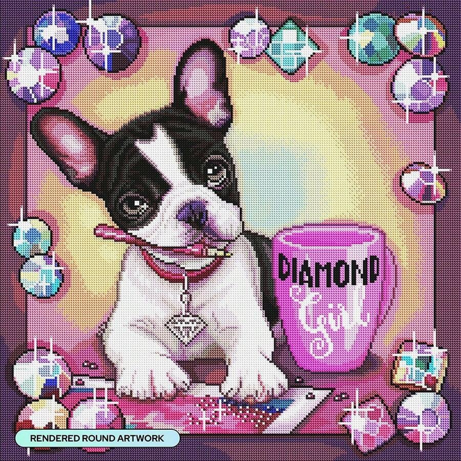 1 件 Diamond-Girl DIY 钻石画套装 - 带配件的全套，非常适合家居装饰和放松，成人创意艺术工艺品