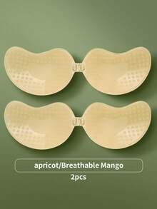 2pcs/Set Sticky Mango-Shaped Silicone Backless Push-Up Bra - Apricot - View 12
