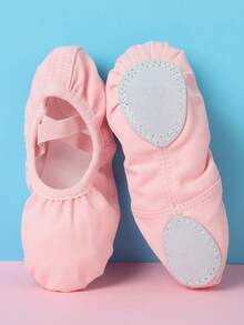 Children's Ballet Shoes, Girls Soft Bottom Dance Shoes, Kids Ballet Practice Shoes - Pink - View 3