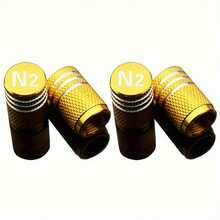 4pcs N2 Valve Stem Caps, Top 3-Slot Exterior Decorative Accessory - Multicolor - View 10