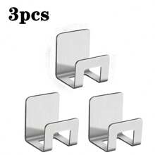 2pcs Stainless Steel Sponge Holder Adhesive Sink Drain Rack Kitchen Drying Rack Hanger Storage Rack Sink Accessories