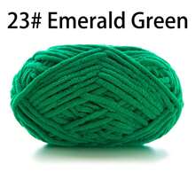 50 g/paquet, 60 m/paquet de fil à tricoter épais fait main (couleur aléatoire) pour tricoter des écharpes, crocheter des chaussures, des poupées et plus