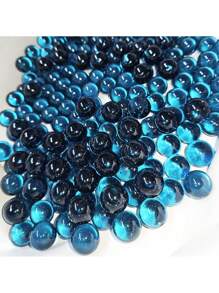 200 Bolinhas Bola Gude Vidro Burica Bila Birosca Fubeca Azul