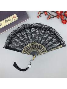 1把樱花扇折扇樱花夏季便携舞蹈扇子网红名扇折扇儿童 - 彩色 - 查看 11