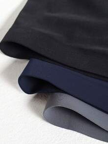 3条装男士冰丝纯色平角内裤透气舒适平角短裤弹力运动短裤男士休闲耐穿内裤日常穿着 - 彩色 - 查看 4