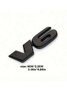 3D V6 V8 T 金属镀铬徽章贴纸，适用于 4Runner Tacoma Sequoia Limited - 带 V6 V8 标志的大排量车辆，用于汽车改装的金属侧面和后部贴纸，必备时尚外部汽车贴纸 - 彩色 - 查看 7