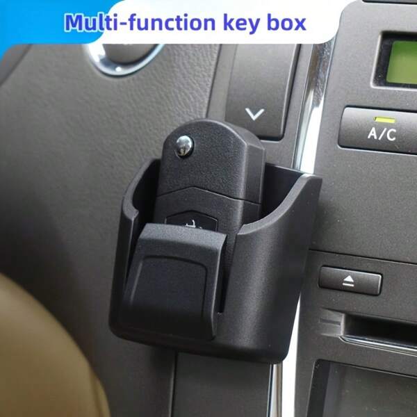 1 Stück Auto Mittelkonsolen Organizer - Schlüsselanhänger & Fernbedienungshalter mit rutschfestem Boden, universell passende Aufbewahrungsbox für Limousine/SUV/LKW