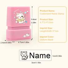 Individuell gefertigter Name personalisierter Stempel DIY Namenssiegel Kleidung Kapitel nicht leicht zu verblassen Sicherheitsnamenstempel Geschenk, personalisierte Stempel, angepasste Stempel, Schulmaterial