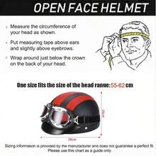 Vintage Motorcycle Helmet With Goggles - Gold - View 4